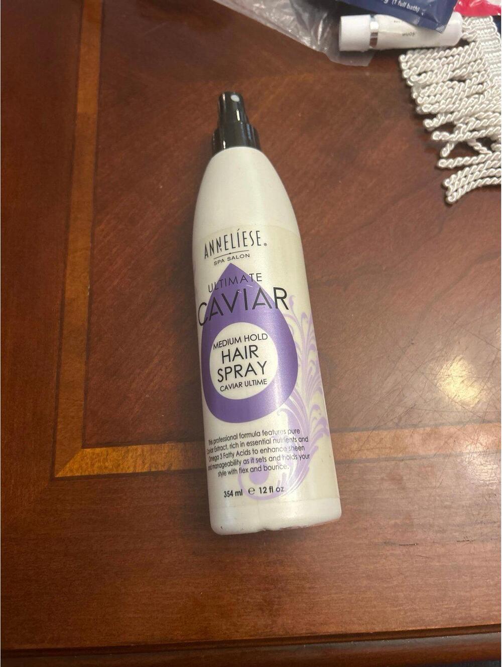 A284 Annalise ultimate caviar medium hold hair spray 12 Fl oz